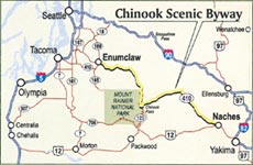 chinook Scenic Byway in the State of Washington