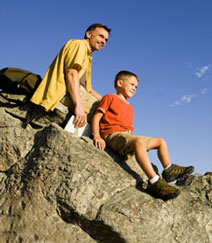 Hikers on the many trails in the Cascade Mountains